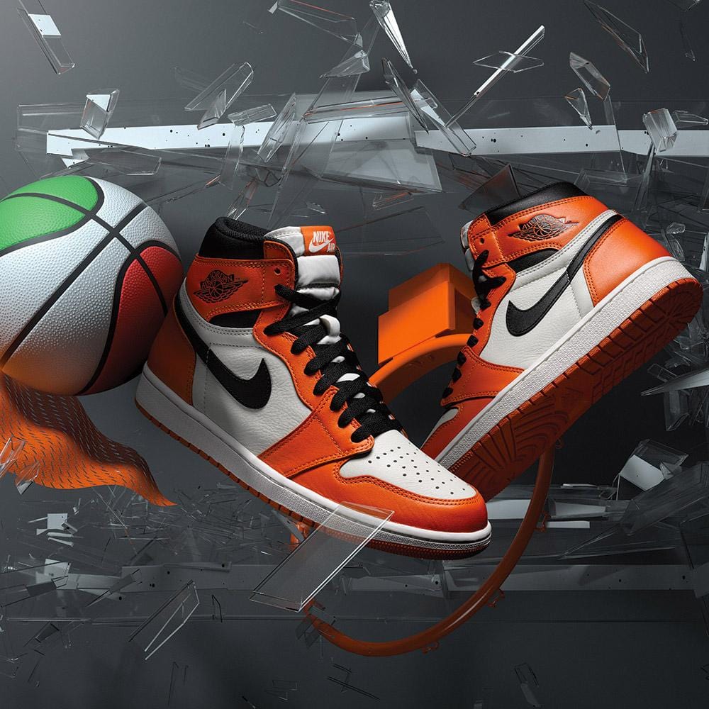 AIR JORDAN 1 RETRO HIGH OG 'REVERSE SHATTERED BACKBOARD' — 3 UK | 35.5 EU — Detail View