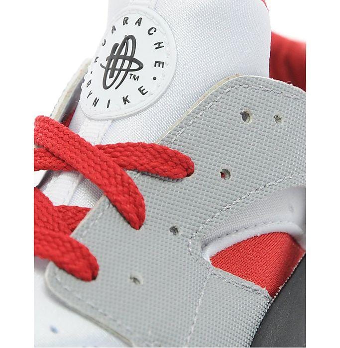 Nike Air Huarache Children 'Wolf Grey-Bright Crimson-Black' — UK 10C | EU 27.5 | US 10.5C — Side View