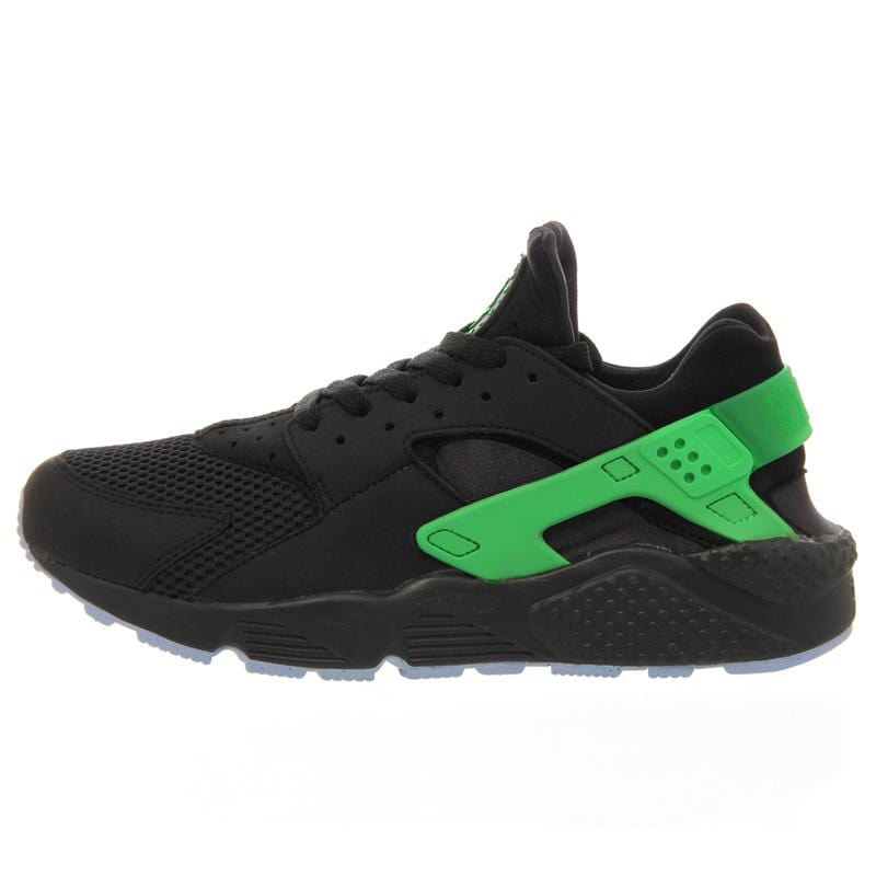 Nike Air Huarache Black Poison Green FB — UK 3 | EU 35.5 | US 3.5 — Front View
