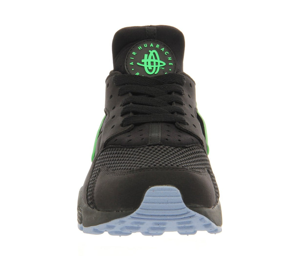Nike Air Huarache Black Poison Green FB — UK 3 | EU 35.5 | US 3.5 — Side View