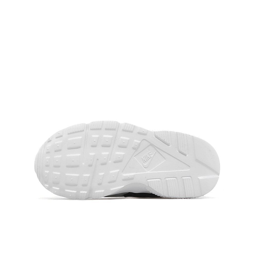 Nike Air Huarache Toddlers 'Wolf Grey-Bright Crimson-Black' — UK 0C | EU 15 | US 0C — Side View