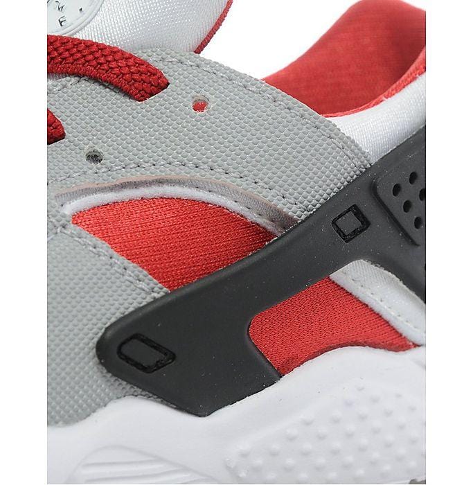 Nike Air Huarache Toddlers 'Wolf Grey-Bright Crimson-Black' — UK 0C | EU 15 | US 0C — Top View