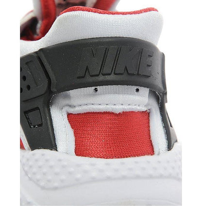 Nike Air Huarache Toddlers 'Wolf Grey-Bright Crimson-Black' — UK 0C | EU 15 | US 0C — Back View