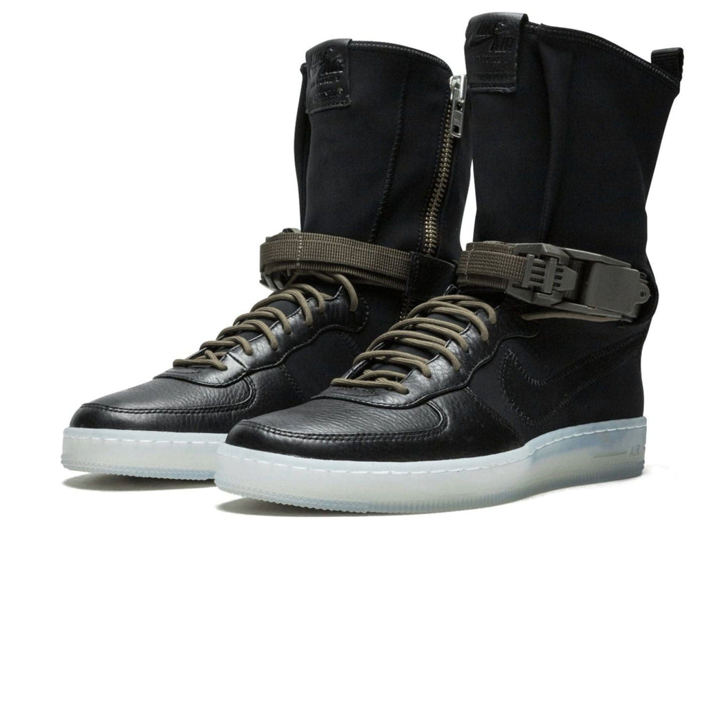 NikeLab Air Force Downtown 1 Hi SP x Acronym 'Black Olive' — UK 3 | EU 35.5 | US 3.5 — Side View