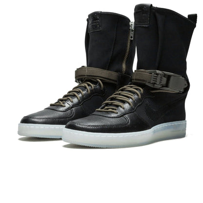 NikeLab Air Force Downtown 1 Hi SP x Acronym 'Black Olive' — UK 3 | EU 35.5 | US 3.5 — Side View