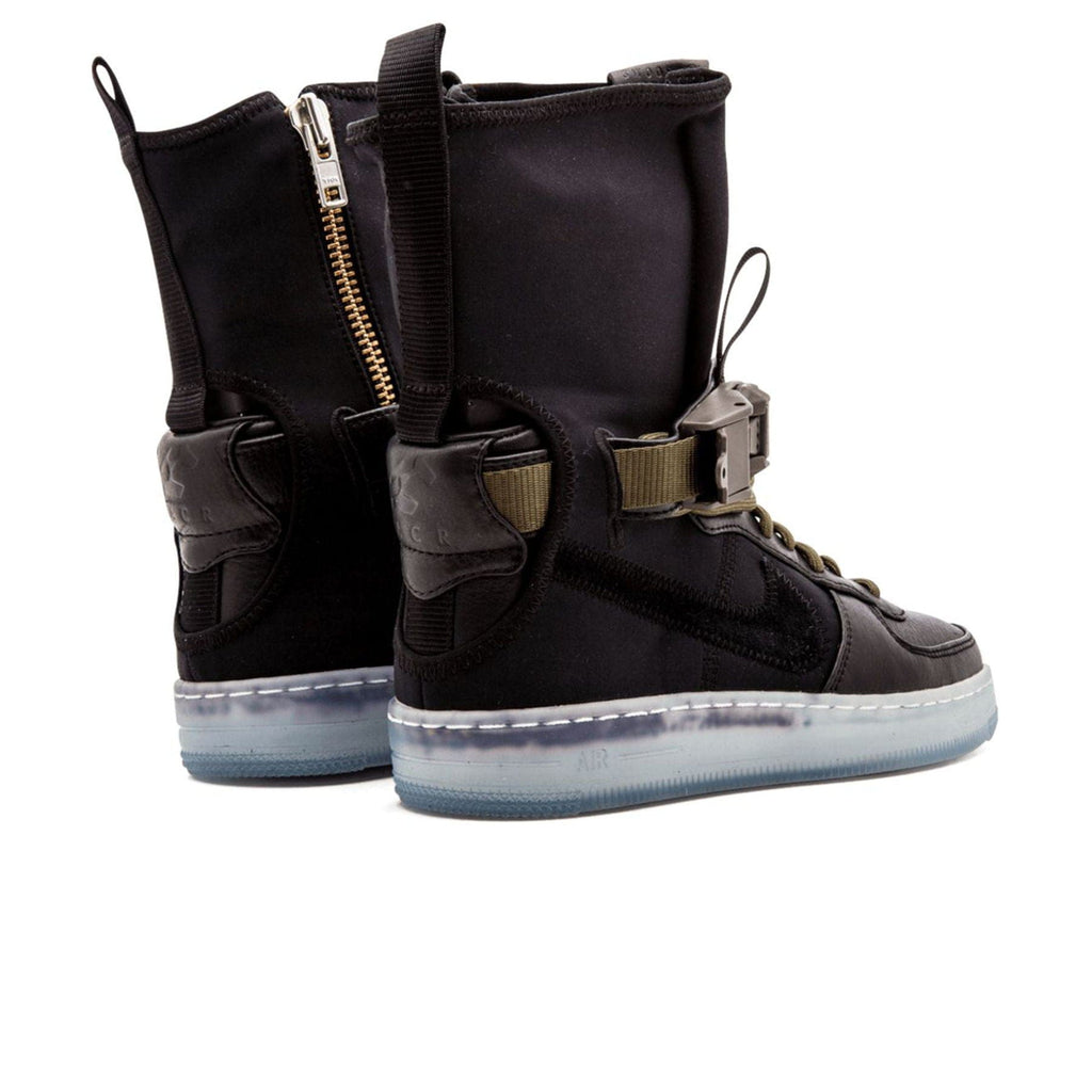 NikeLab Air Force Downtown 1 Hi SP x Acronym 'Black Olive' — UK 3 | EU 35.5 | US 3.5 — Back View