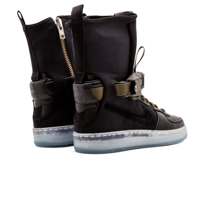 NikeLab Air Force Downtown 1 Hi SP x Acronym 'Black Olive' — UK 3 | EU 35.5 | US 3.5 — Back View