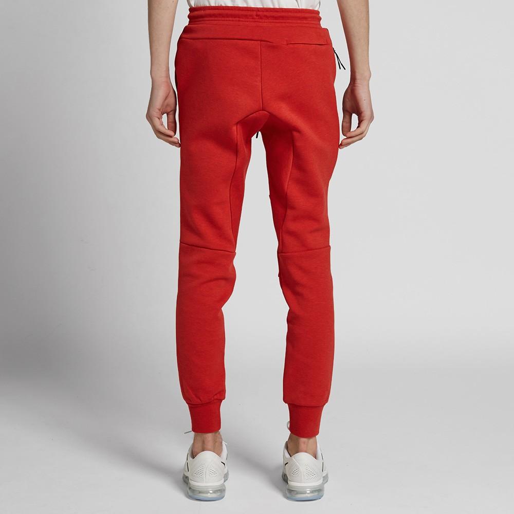 NIKE TECH FLEECE PANT Light University Red Heather — XXS — Side View