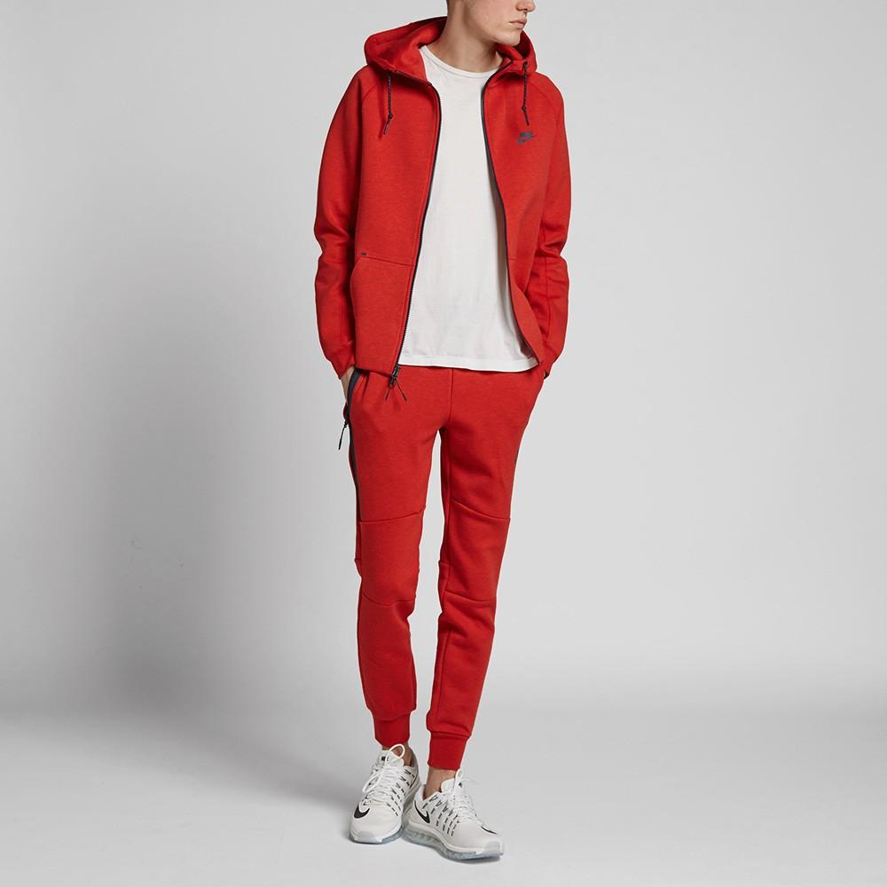 NIKE TECH FLEECE PANT Light University Red Heather — XXS — Detail View