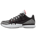 Nike Zoom Vapor Air Jordan 3 "Black-Cement" — UK 3 | EU 35.5 | US 3.5 — Front View