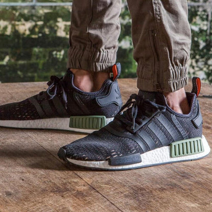 Adidas NMD R1 'Base Green' — UK 3.5 | EU 36 | US 4 — Side View