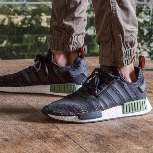Adidas NMD R1 'Base Green' — UK 3.5 | EU 36 | US 4 — Side View