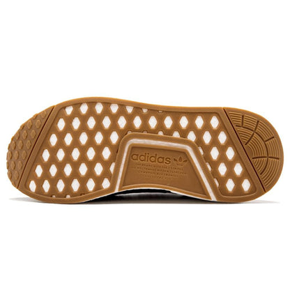 adidas NMD_R1 Primeknit Footwear White-Gum — UK 3.5 | EU 36 | US 4 — Detail View