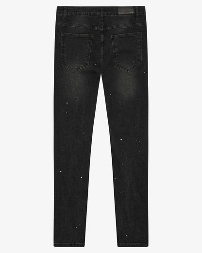 Magiri Noir Ripped Slim Jeans 'Black' — Black — Size 28 — Side View