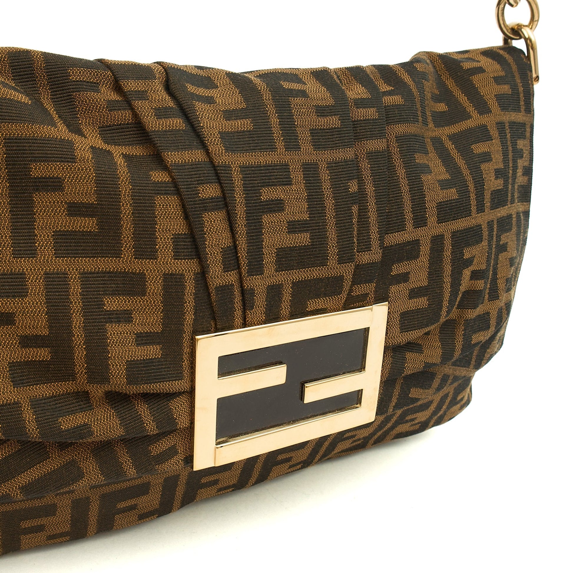 Fendi Shoulder Bag Zucca Shoulder Bag in Zucca FF, Canvas — Alternate View 7