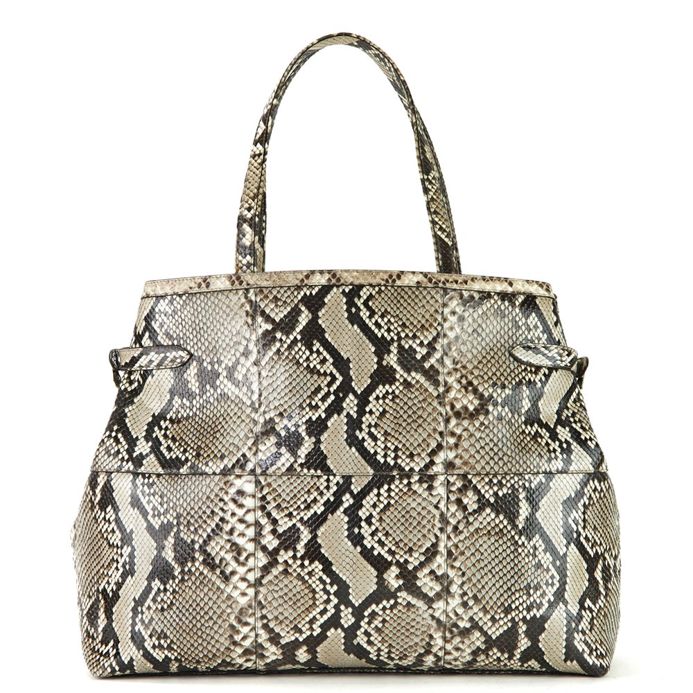 Asprey Tote Tote in Grey, Exotic — Top View
