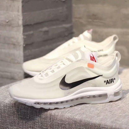 OFF-WHITE x Nike Air Max 97 OG - White — UK 3 | EU 35.5 | US 3.5 — Lifestyle View