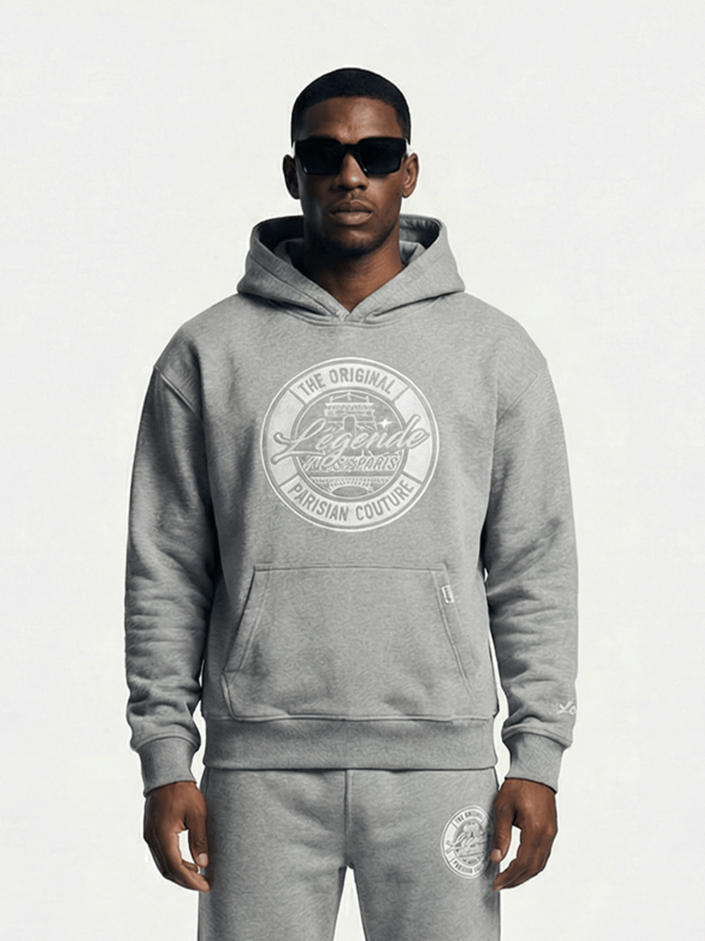Legende Paris OG Hoodie - Grey — XS — Side View