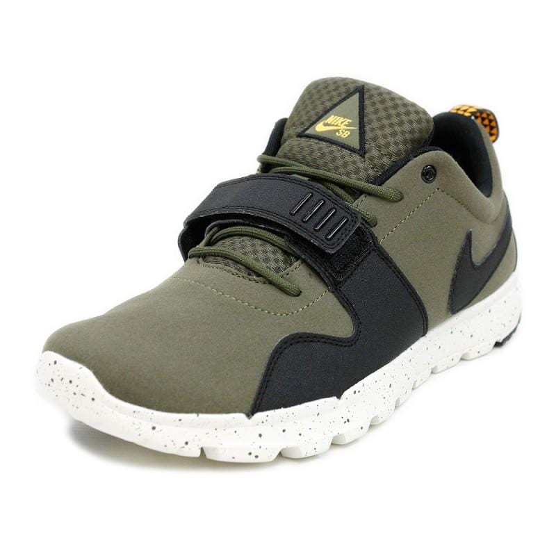 Nike SB Trainerendor Medium Olive - Black - Orange — UK 3 | EU 35.5 | US 3.5 — Top View