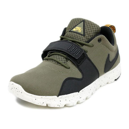 Nike SB Trainerendor Medium Olive - Black - Orange — UK 3 | EU 35.5 | US 3.5 — Top View