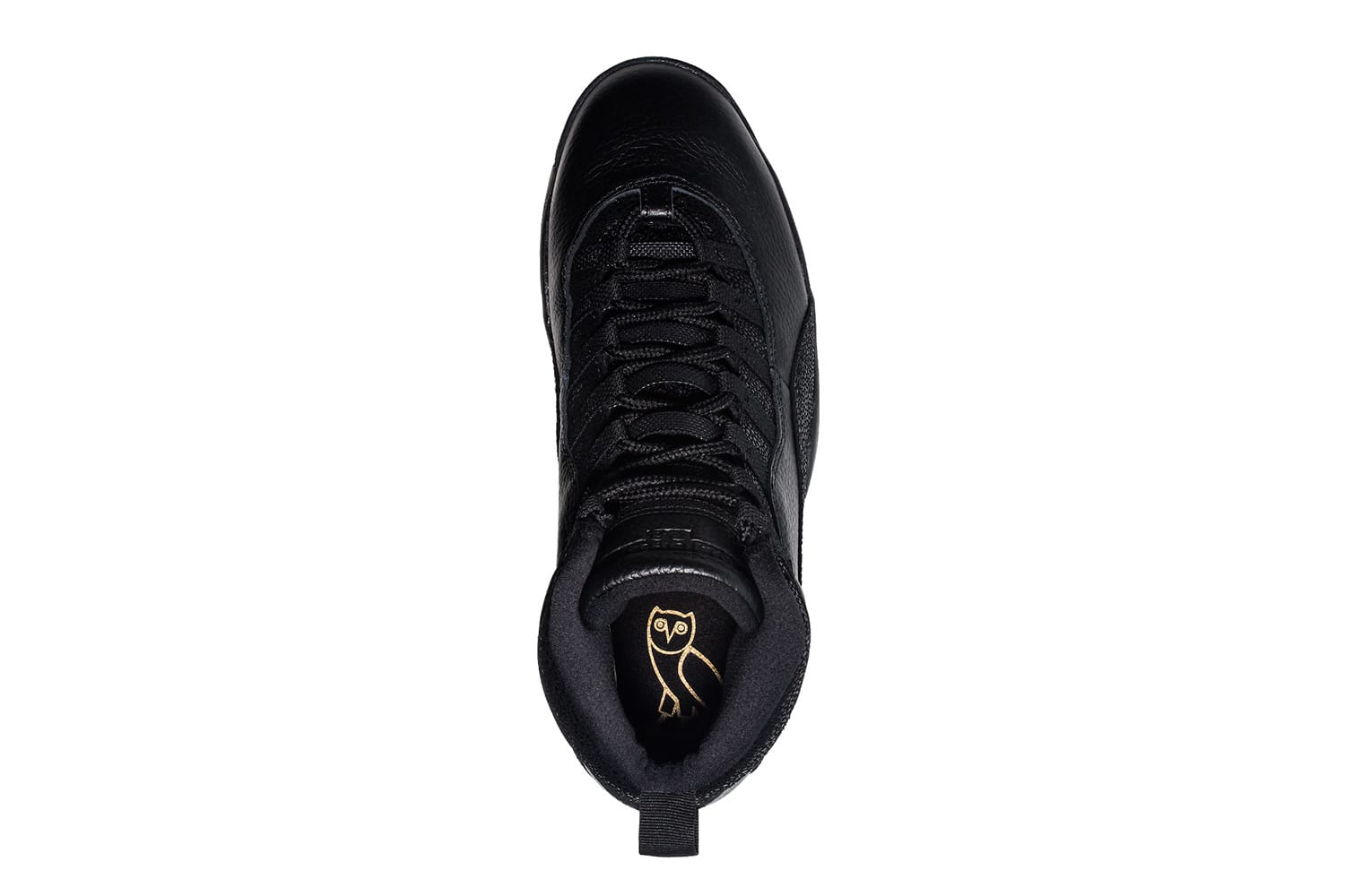 AIR JORDAN 10 OVO BLACK — UK 3 | EU 35.5 | US 3.5 — Back View