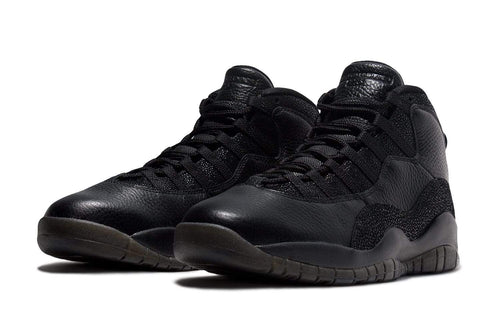 AIR JORDAN 10 OVO BLACK — UK 3 | EU 35.5 | US 3.5 — Side View