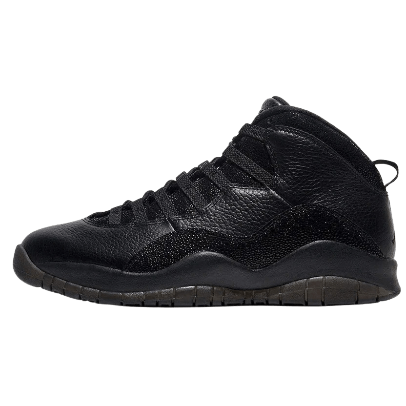 AIR JORDAN 10 OVO BLACK — UK 3 | EU 35.5 | US 3.5 — Front View