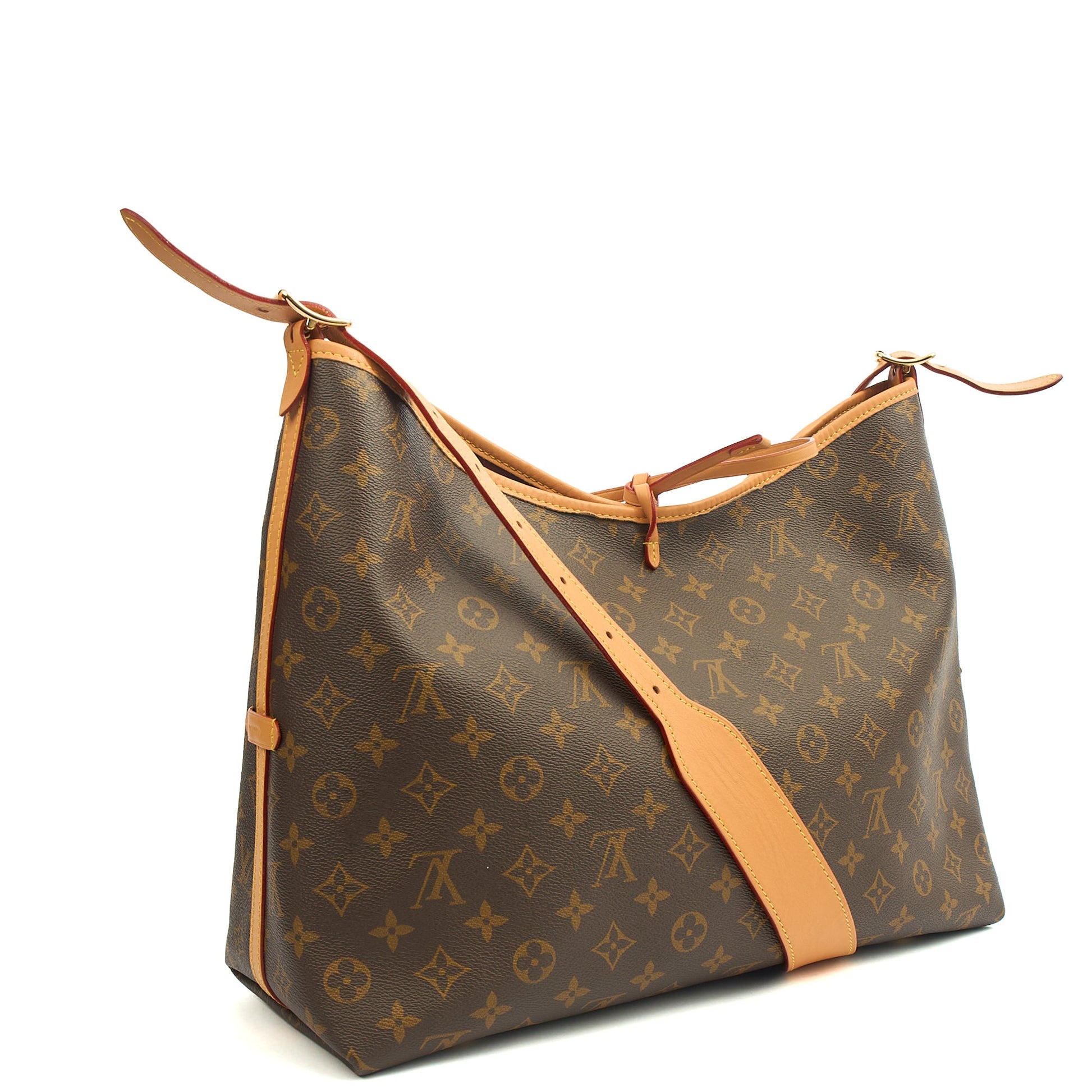 Louis Vuitton CarryAll Vibe MM Bag in Monogram, Canvas — Detail View