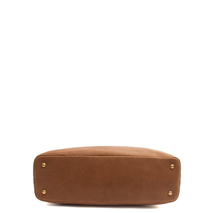 Miu Miu Tote Tote in Brown, Leather — Lifestyle View
