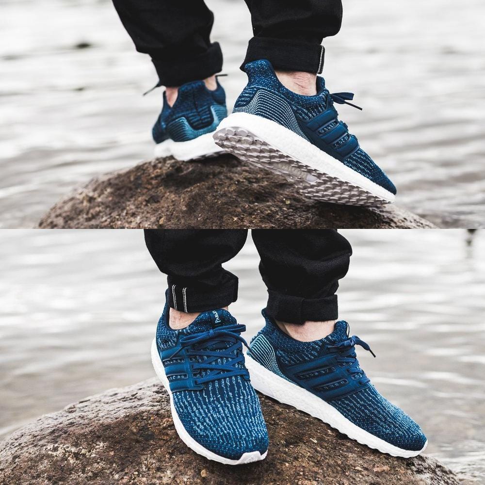 Parley x adidas Ultra Boost 3.0 Blue Night — UK 3.5 | EU 36 | US 4 — Lifestyle View