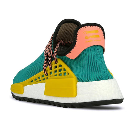 Pharrell Williams x adidas NMD HU Trail Sun Glow-EQT Yellow — UK 3.5 | EU 36 | US 4 — Top View