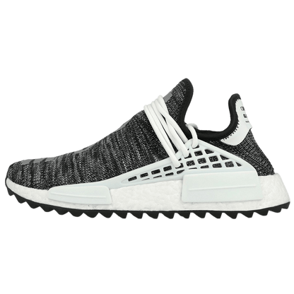 Pharrell Williams x adidas NMD Human Race Trail Core Black-White — UK 3.5 | EU 36 | US 4 — Front View