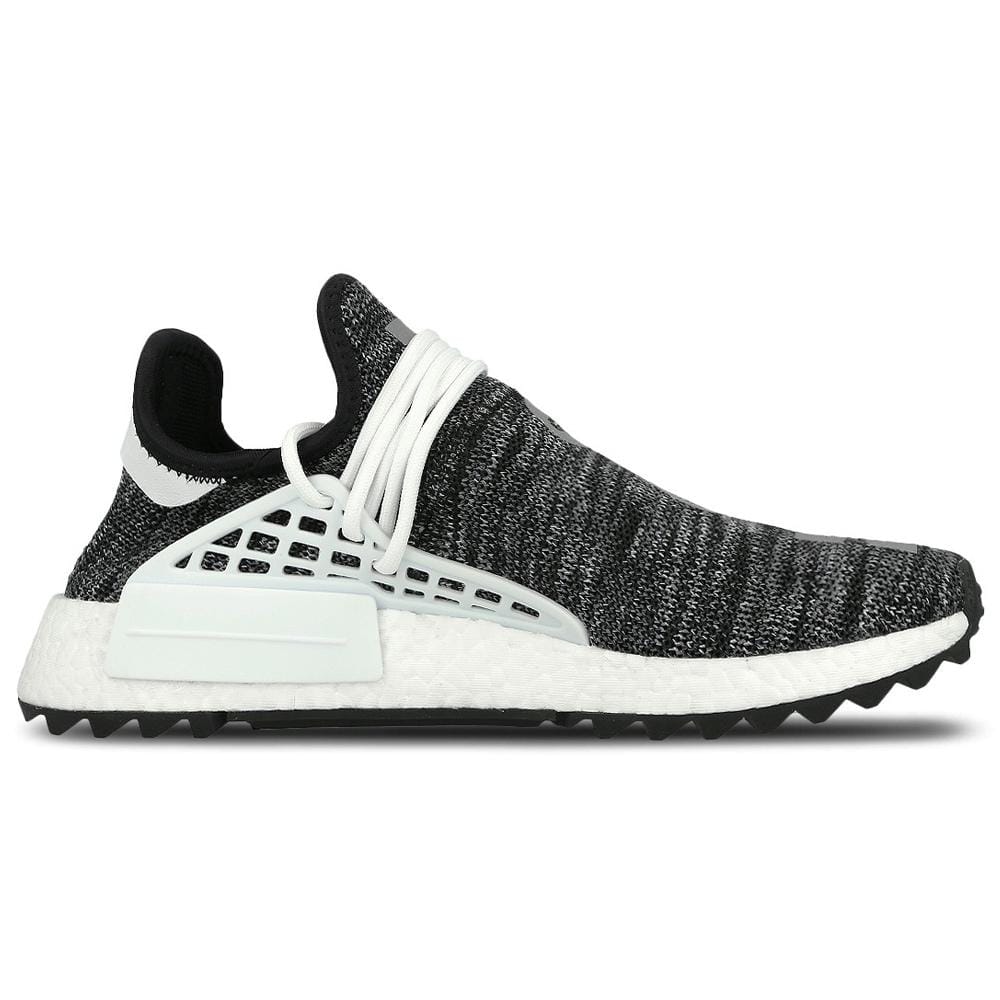 Pharrell Williams x adidas NMD Human Race Trail Core Black-White — UK 3.5 | EU 36 | US 4 — Top View