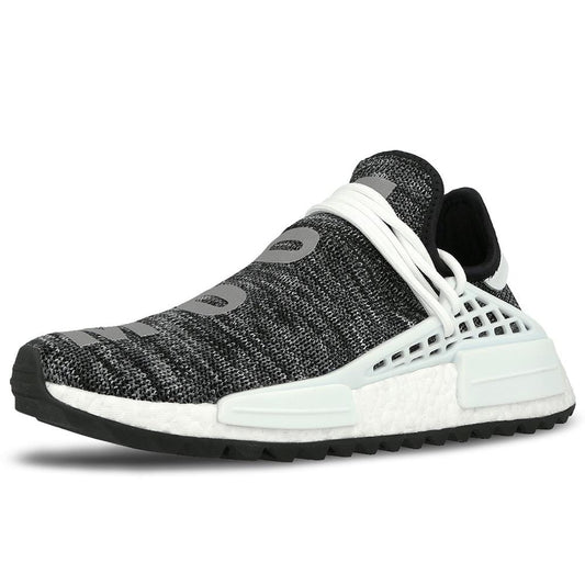 Pharrell Williams x adidas NMD Human Race Trail Core Black-White — UK 3.5 | EU 36 | US 4 — Side View