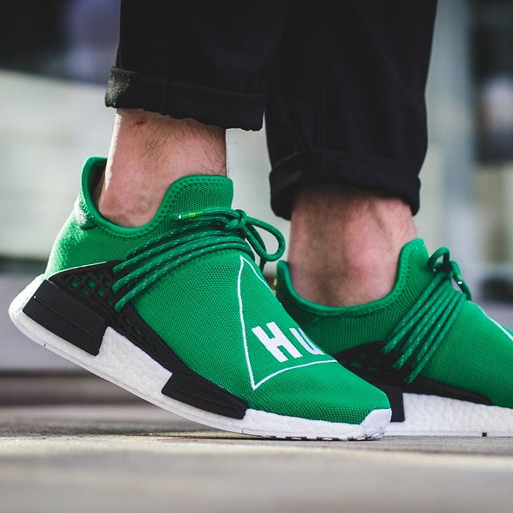 Pharrell Williams x adidas Originals NMD Human Race  Green — UK 3.5 | EU 36 | US 4 — Back View