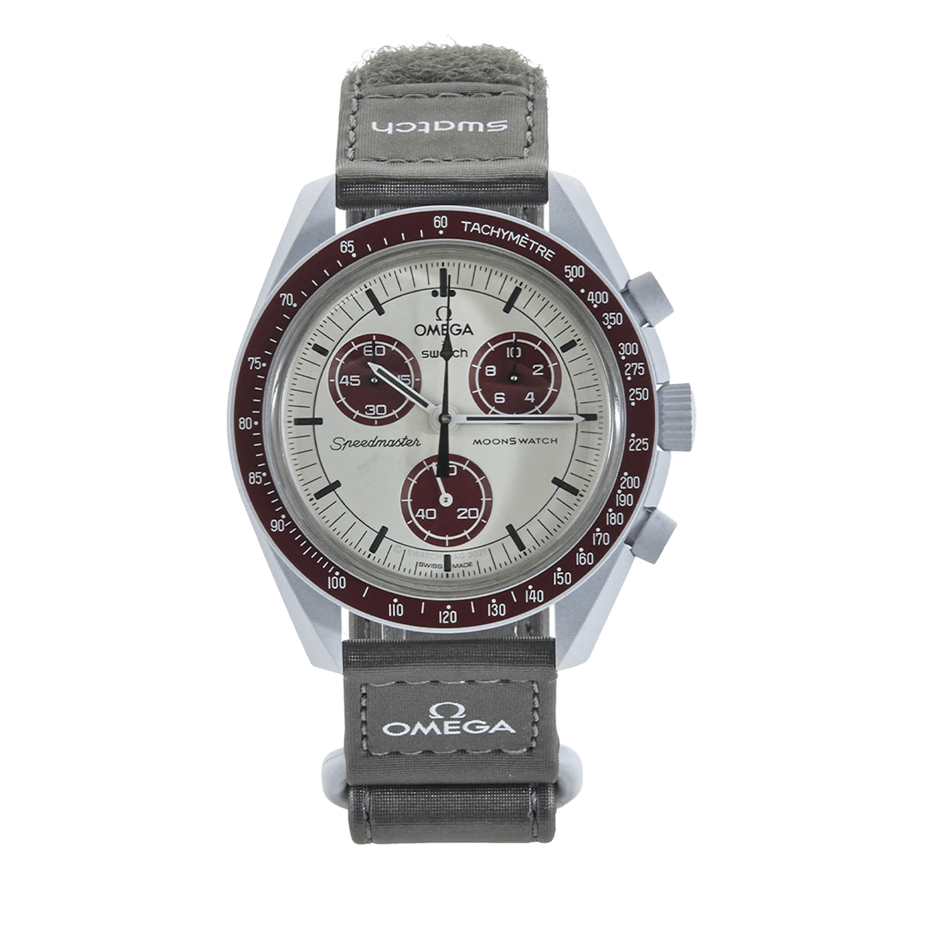 Swatch x Omega Bioceramic Moonswatch Mission to Pluto — One Size — Front View