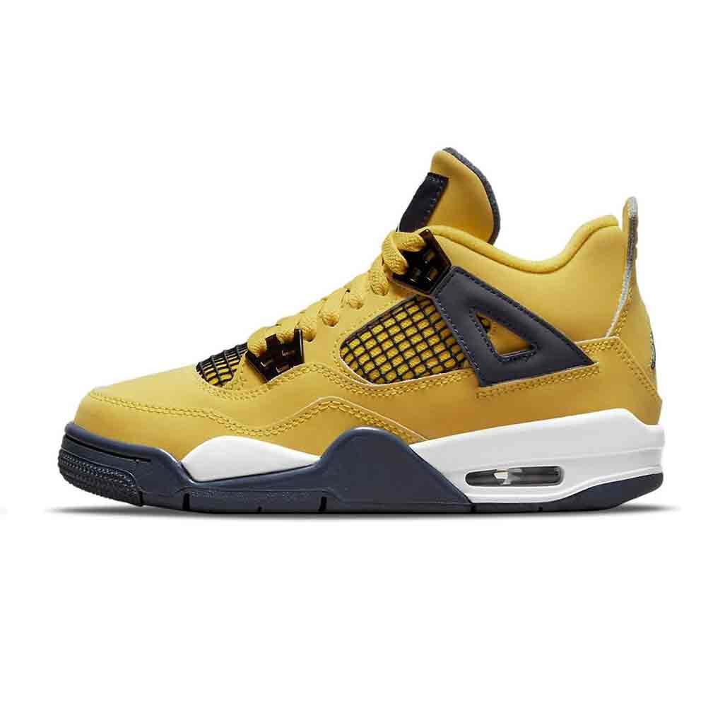 Air Jordan 4 Retro 'Lightning' 2021 — 6 UK — Front View
