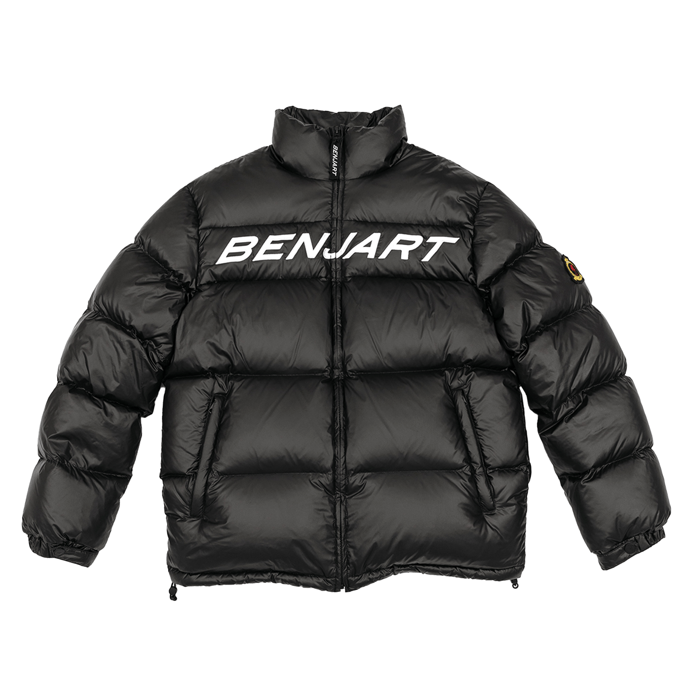 Benjart Racer Puffer 'Black' — XXS — Front View