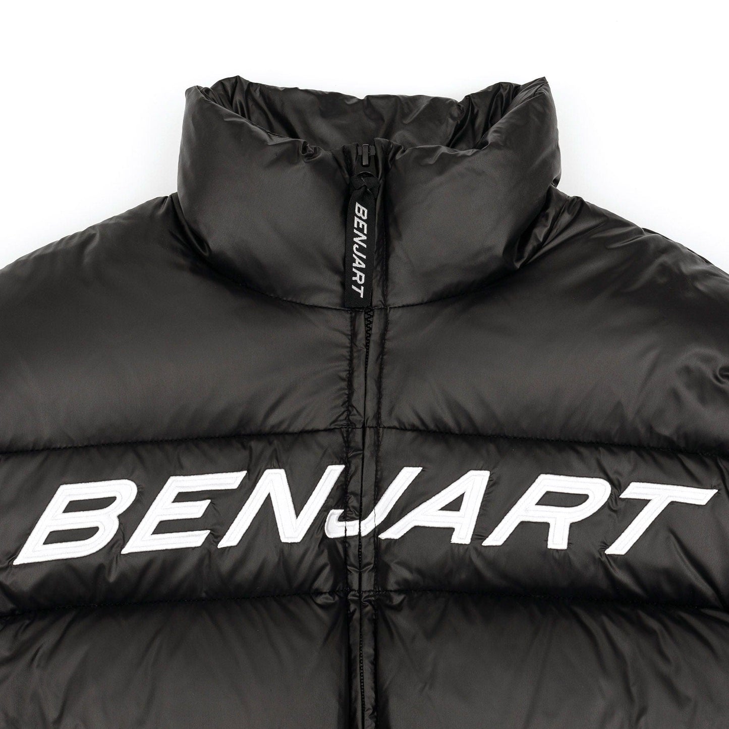 Benjart Racer Puffer 'Black' — XXS — Back View