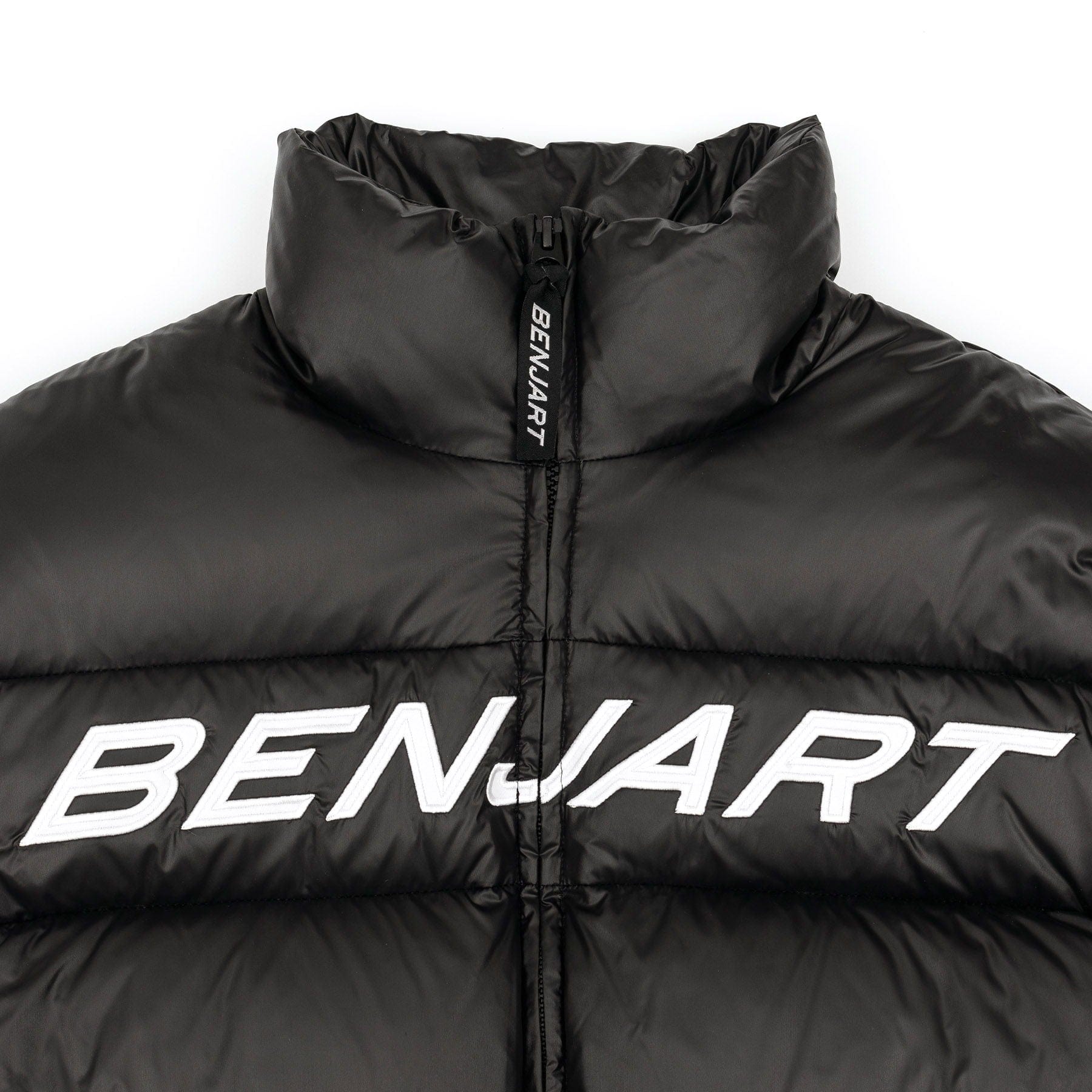 Benjart Racer Puffer 'Black' — XXS — Back View
