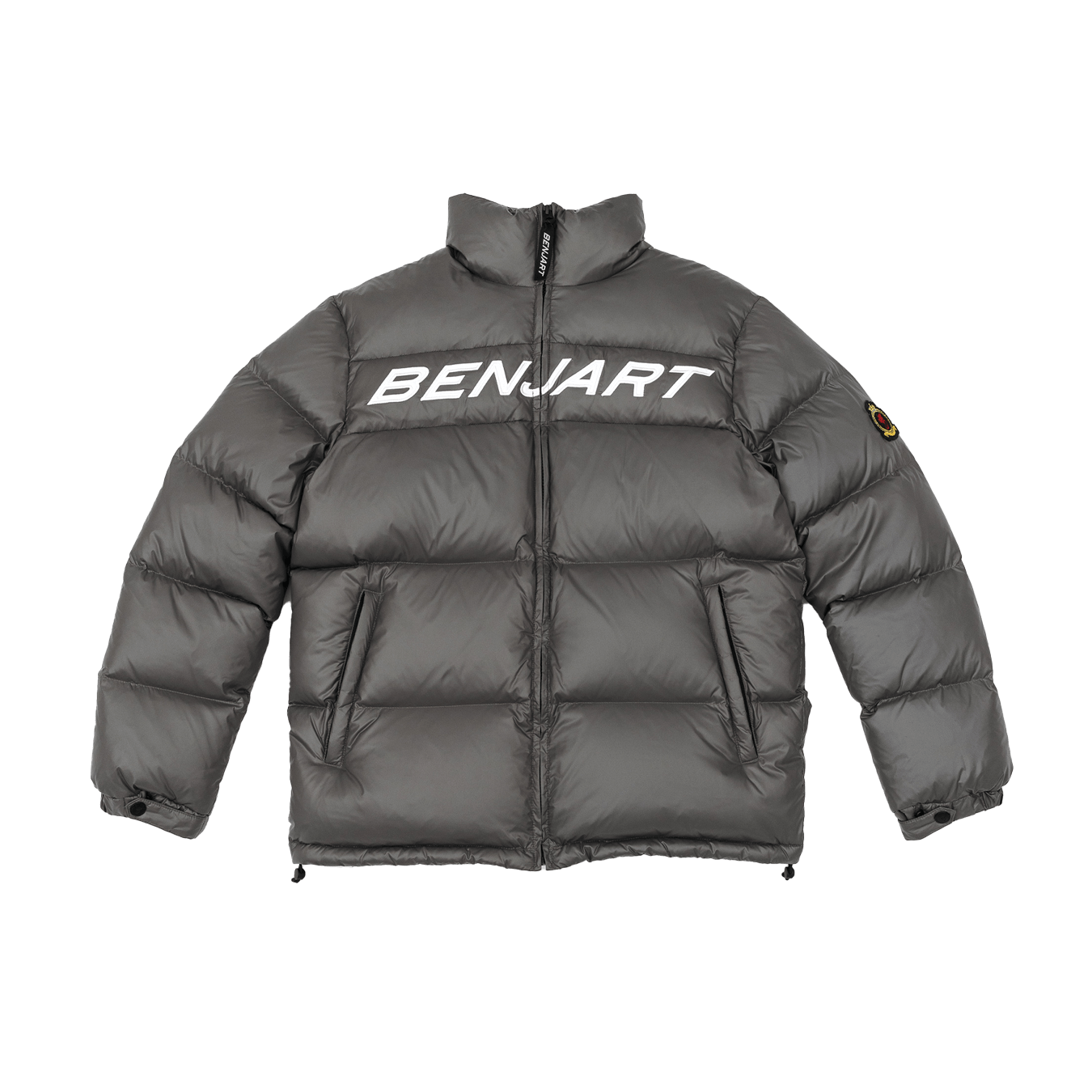 Benjart Racer Puffer 'Grey' — XXS — Front View