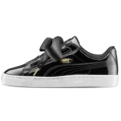 Puma Basket Heart 'Black' — UK 3 | EU 35.5 | US 5.5 — Front View