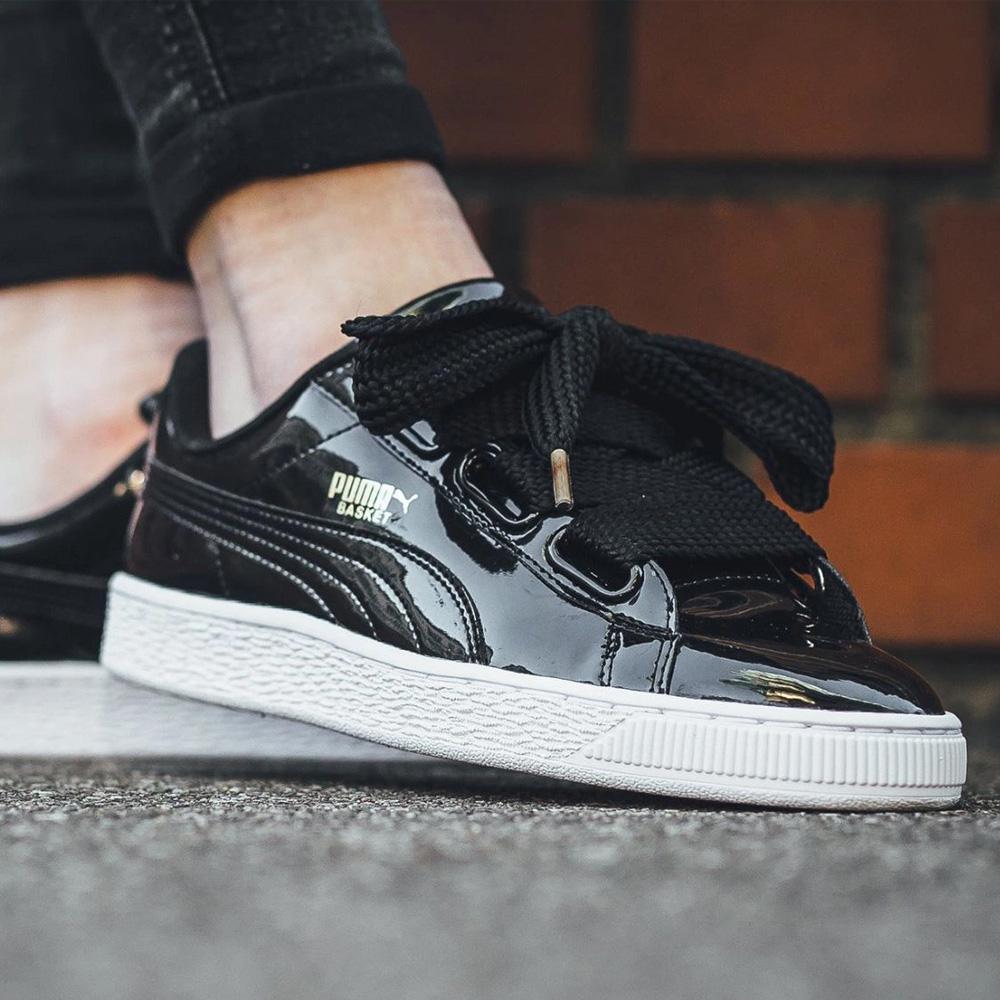 Puma Basket Heart 'Black' — UK 3 | EU 35.5 | US 5.5 — Lifestyle View