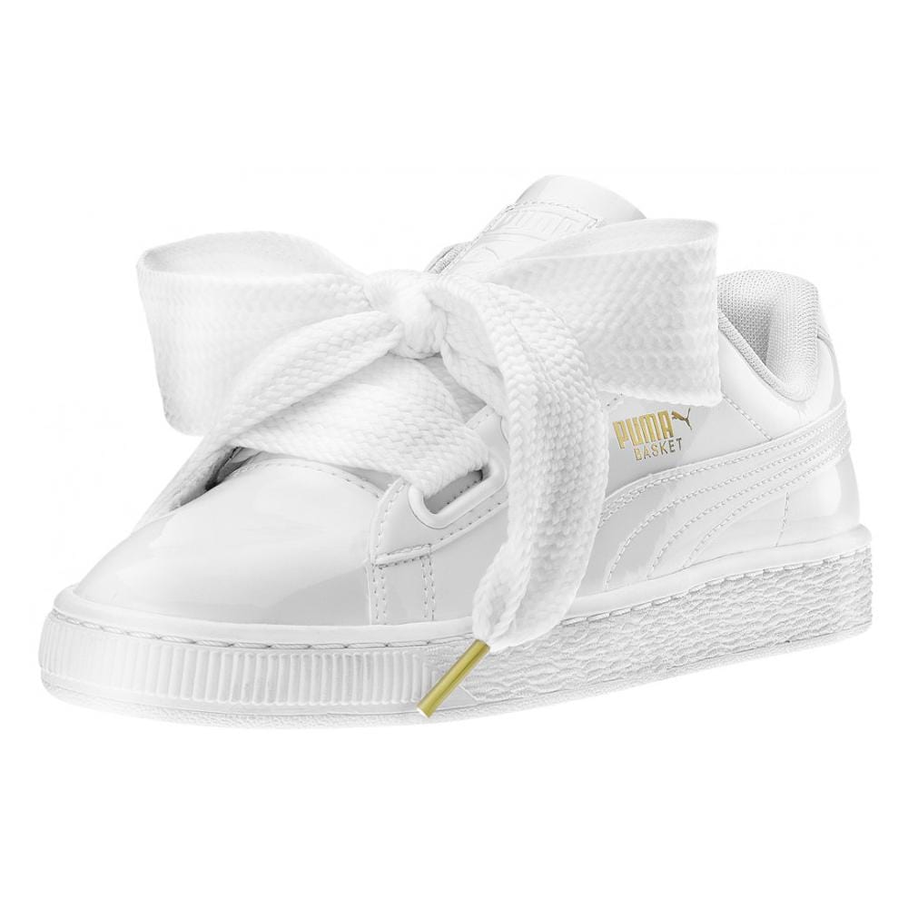 Puma Basket Heart 'White' — UK 3 | EU 35.5 | US 5.5 — Side View