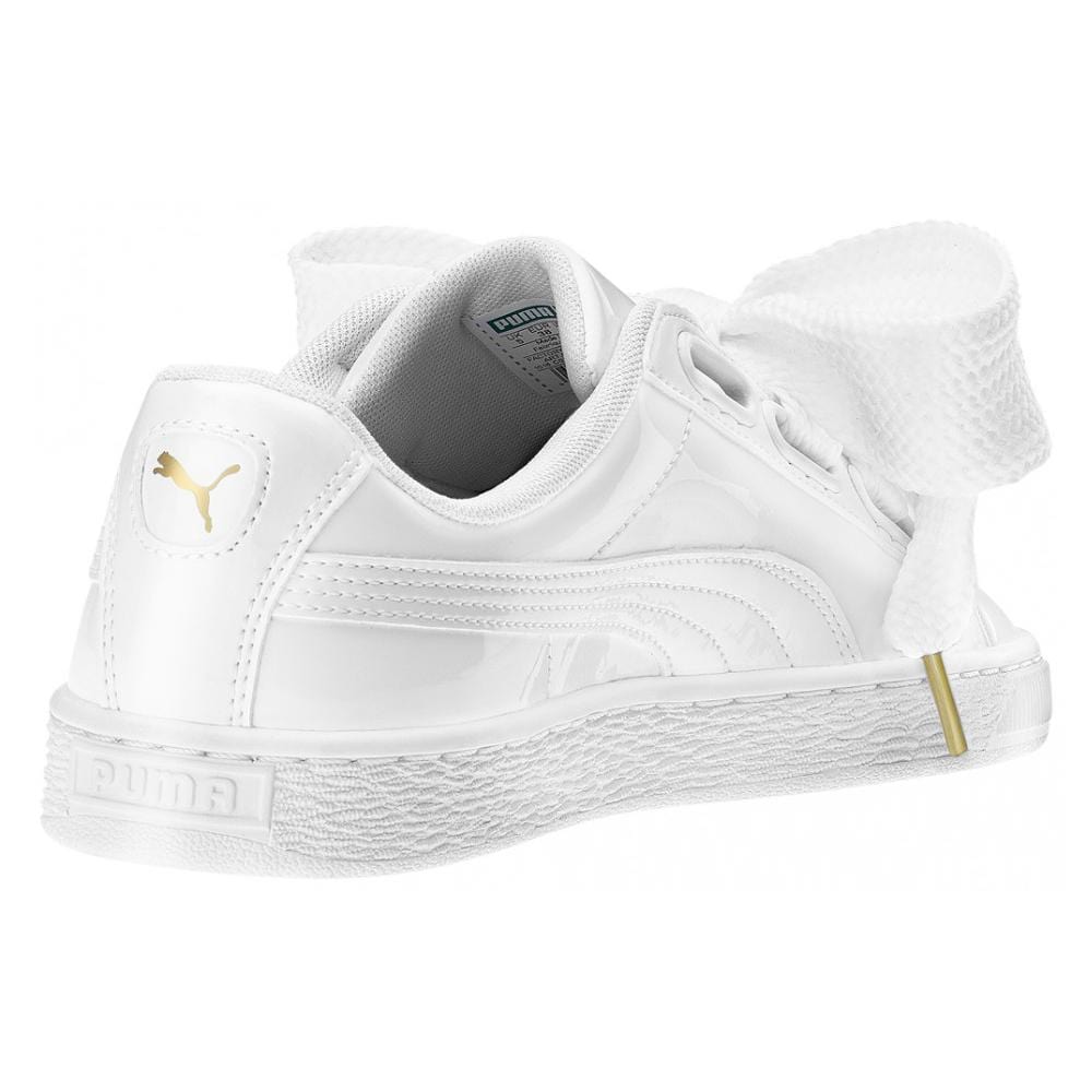Puma Basket Heart 'White' — UK 3 | EU 35.5 | US 5.5 — Back View