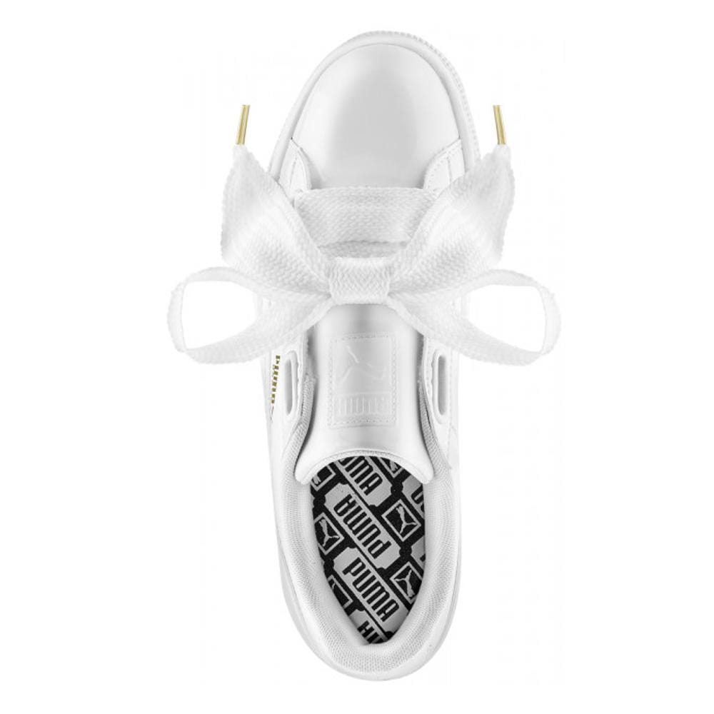 Puma Basket Heart 'White' — UK 3 | EU 35.5 | US 5.5 — Top View