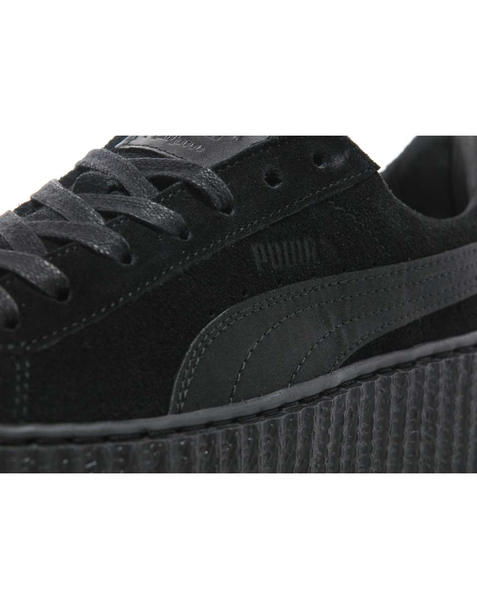 PUMA x Rihanna Suede Creepers Triple Black — UK 3 | EU 35.5 | US 5.5 — Lifestyle View
