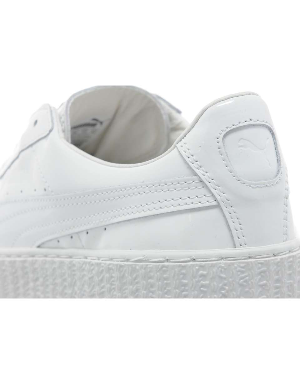 Fenty x Wmns Patent Leather Creepers 'Glossy White' — UK 3 | EU 35.5 | US 5.5 — Side View