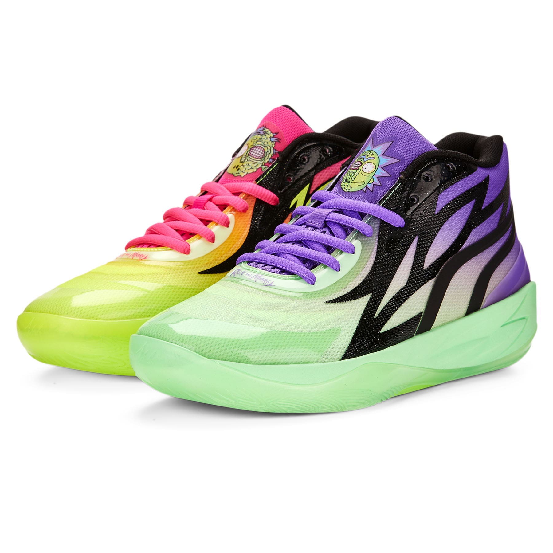 Puma LaMelo Ball MB.02 x Rick & Morty 'Adventures' — UK 5 | EU 38 | US 6 — Side View