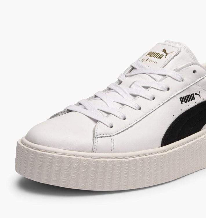 Fenty x Wmns Creeper 'White Leather' — 5.5 UK | 38.5 EU — Back View